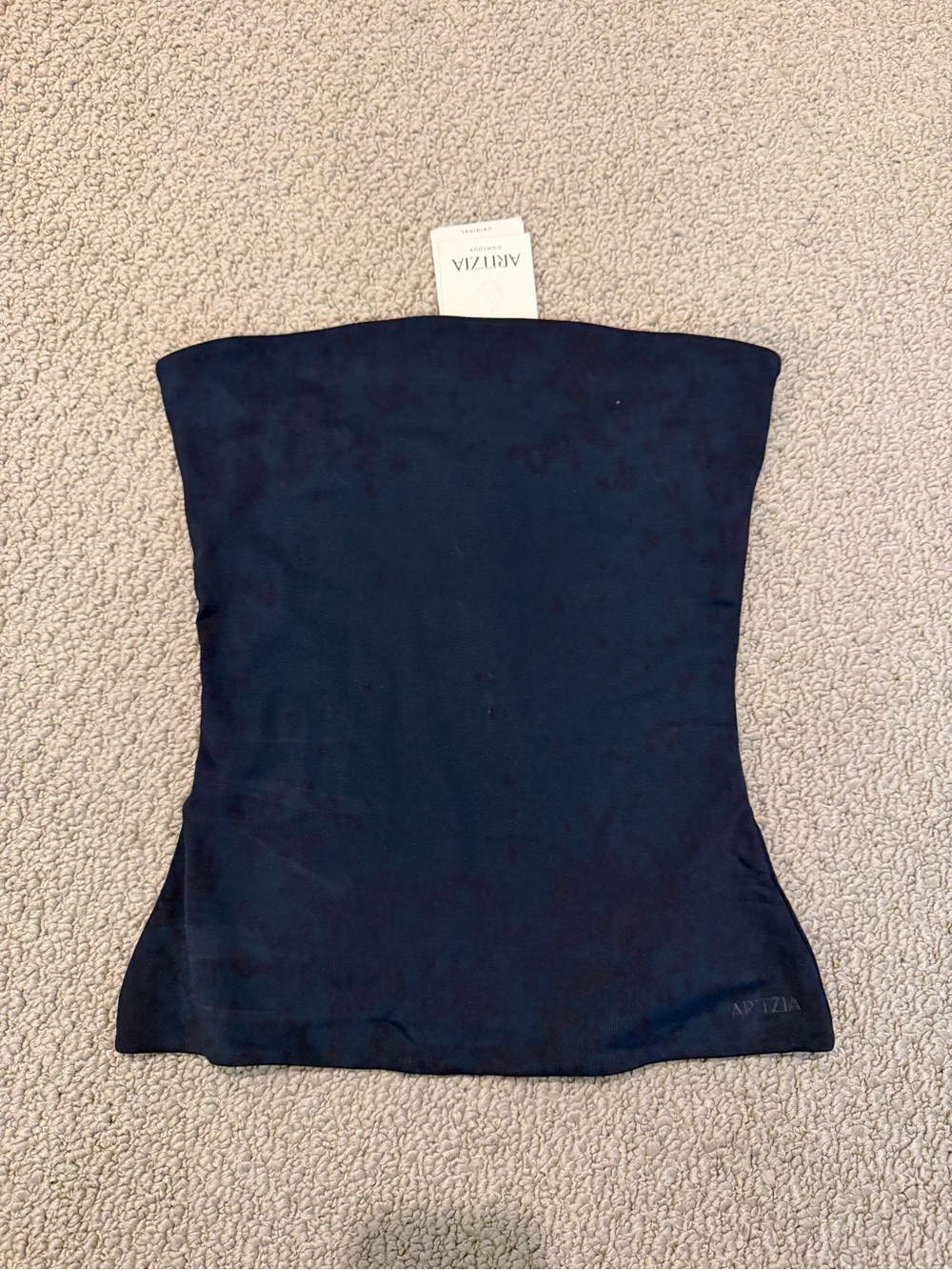 Aritzia Admiral Navy Contour Strapless Tube Top